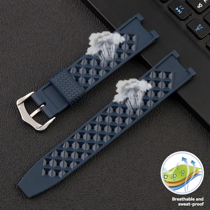 Rubber Men's Watch Strap for C - Cartier Watch Ballon Bleu review and price