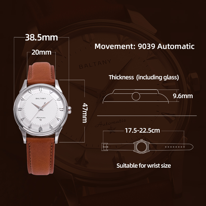 Baltany Men Automatic Watch 38 - Omega Watch Constellation review and price