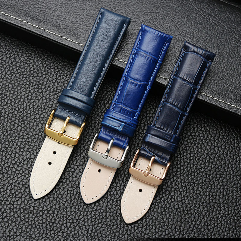 Genuine leather bracelet blue  - Cartier Watch Ballon Bleu review and price