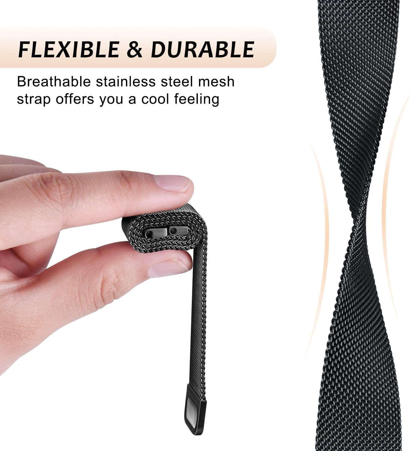14mm Milanese Loop For Garmin  - Milanese Loop Magnetic review and price
