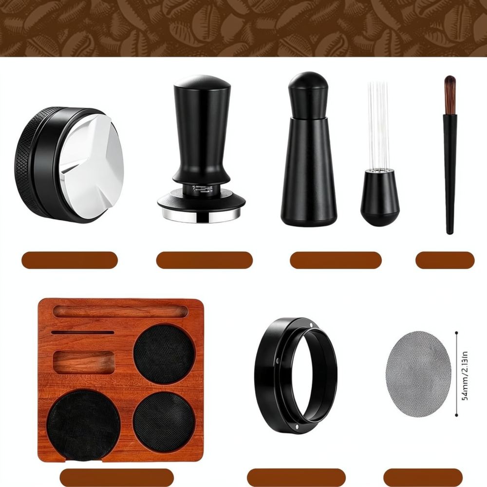Sapele Espresso Tamper Station - Spring Bar Tool Set review and price